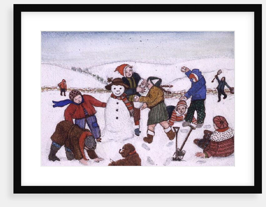 Playing in the Snow by Gillian Lawson