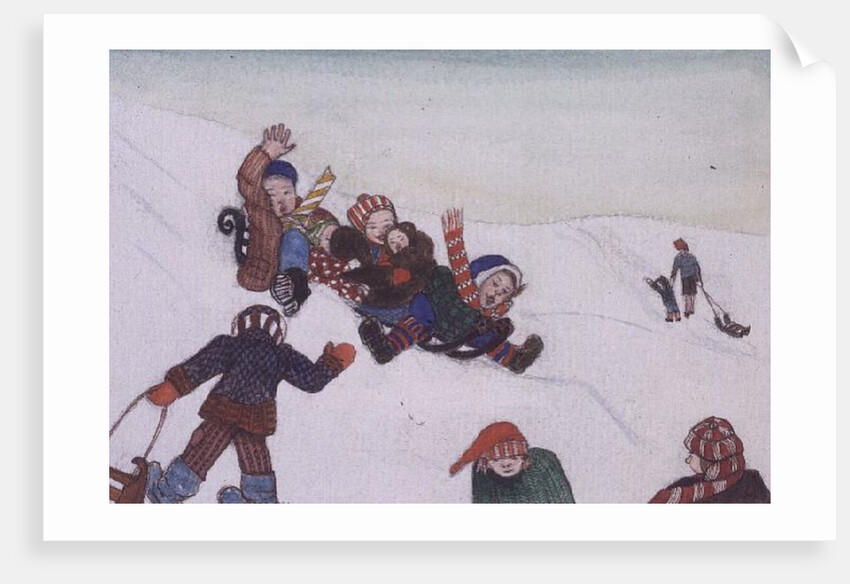 Tobogganing by Gillian Lawson