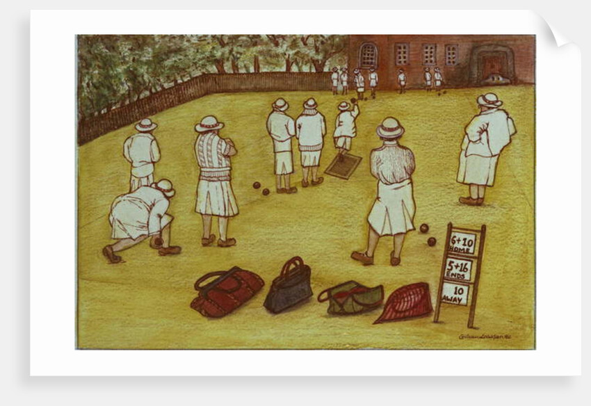Bowling, 1988 by Gillian Lawson