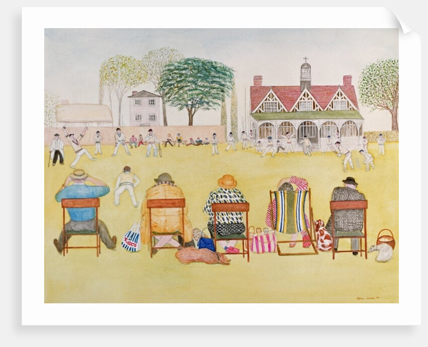 The Cricket Match, 1989 by Gillian Lawson