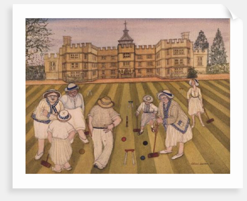 The Croquet Match by Gillian Lawson