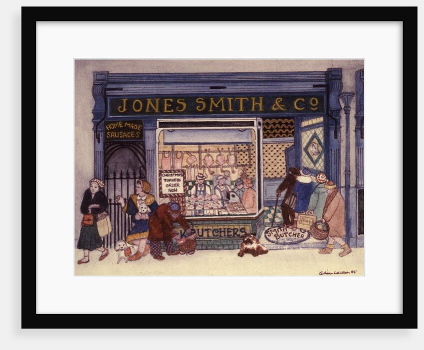 Jones Smith & Co., Butcher's Shop by Gillian Lawson
