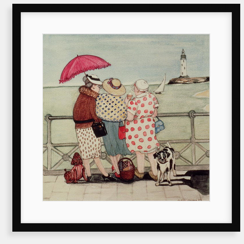 At the Seaside, 1987 by Gillian Lawson