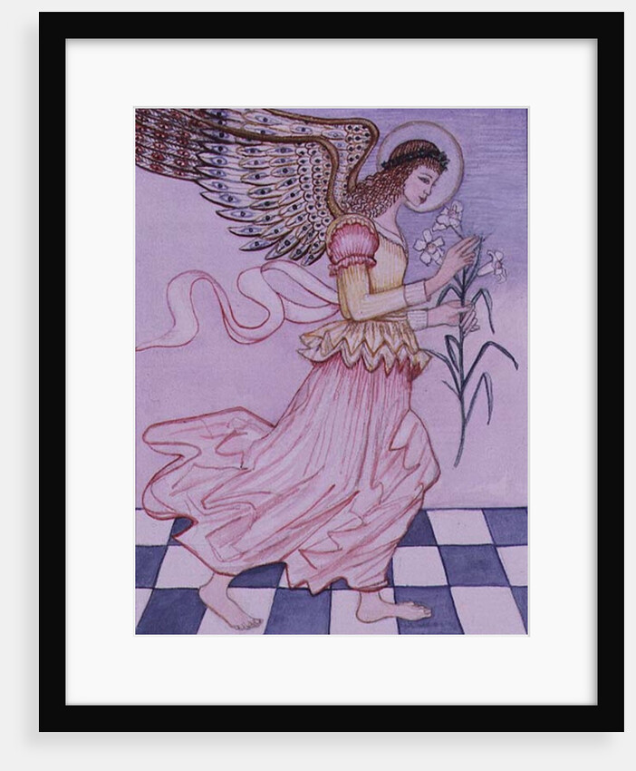 Angel with tiger lily, 1995 by Gillian Lawson