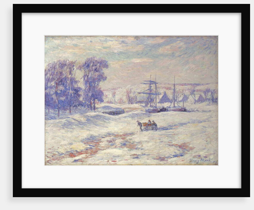 Snow at Quimper, 1909 by Henry Moret