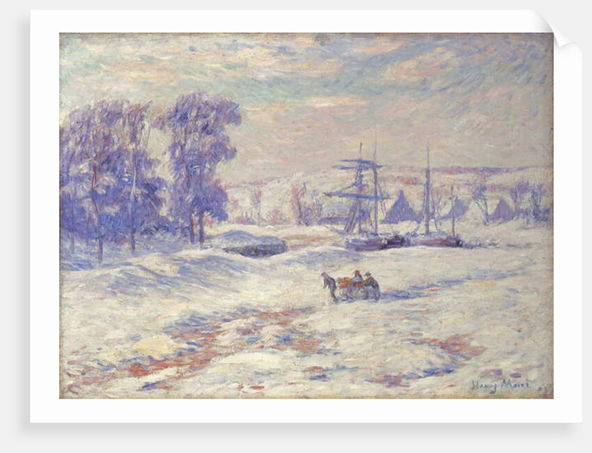 Snow at Quimper, 1909 by Henry Moret