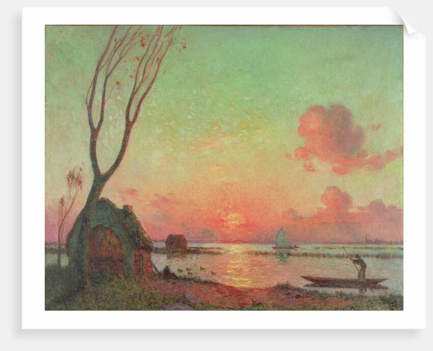 Sunset in Grande Briere, c.1910 by Fernand Loyen du Puigaudeau