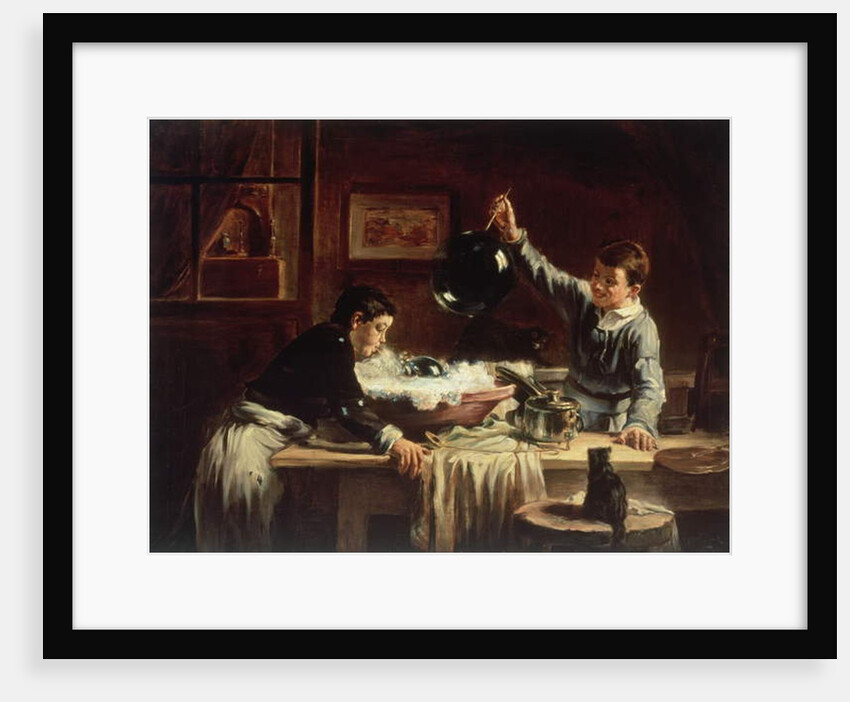 Blowing Bubbles, 1899 by Joseph Bail