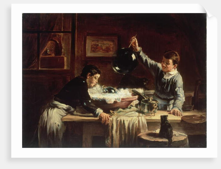Blowing Bubbles, 1899 by Joseph Bail