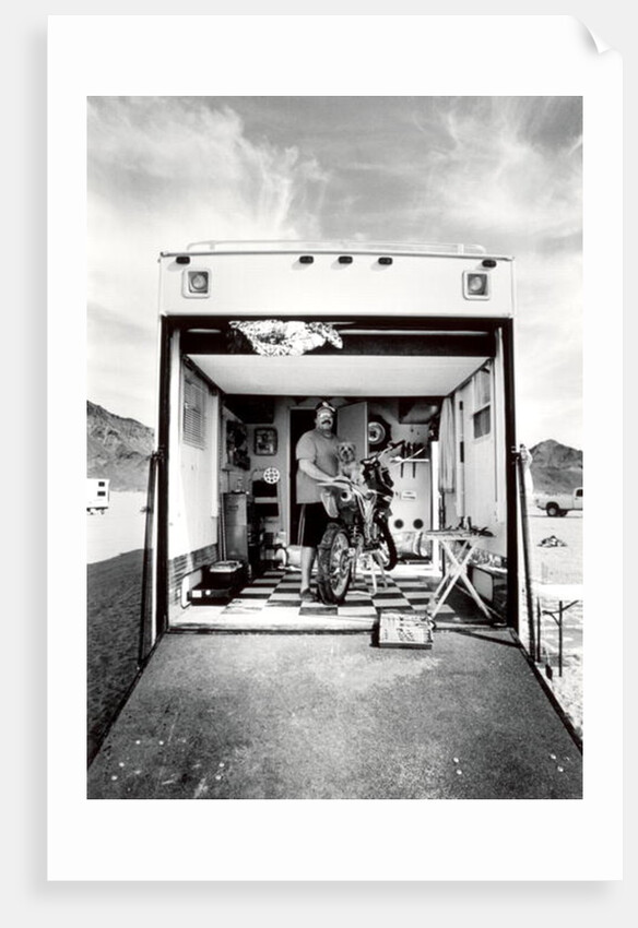 Dude and His Dog, Nevada, 2006 by James Galloway