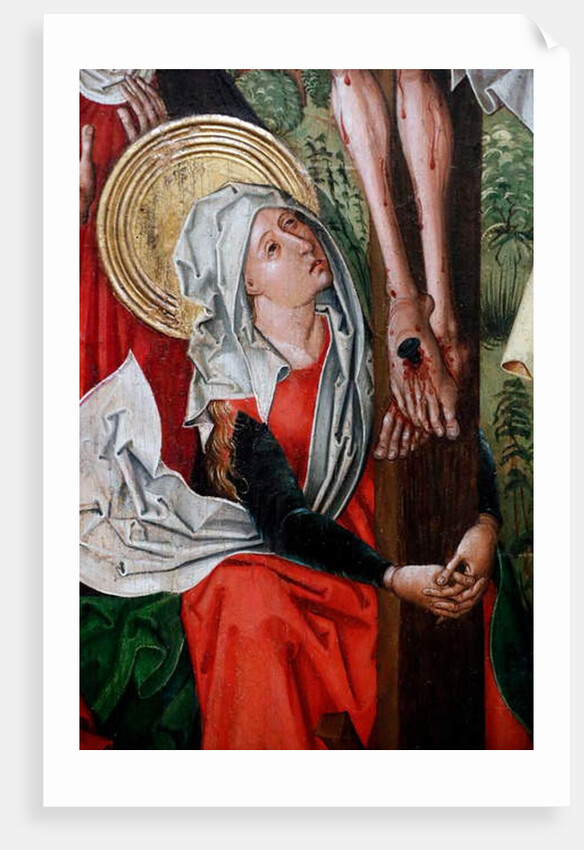 The crucifixion, detail by Martin Schongauer