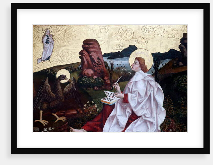 Saint John on Patmos by Martin Schongauer