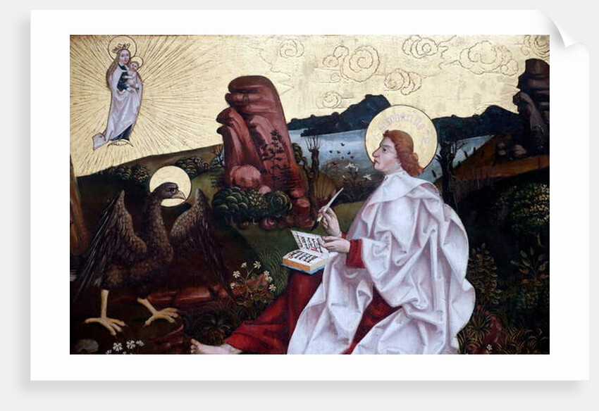 Saint John on Patmos by Martin Schongauer
