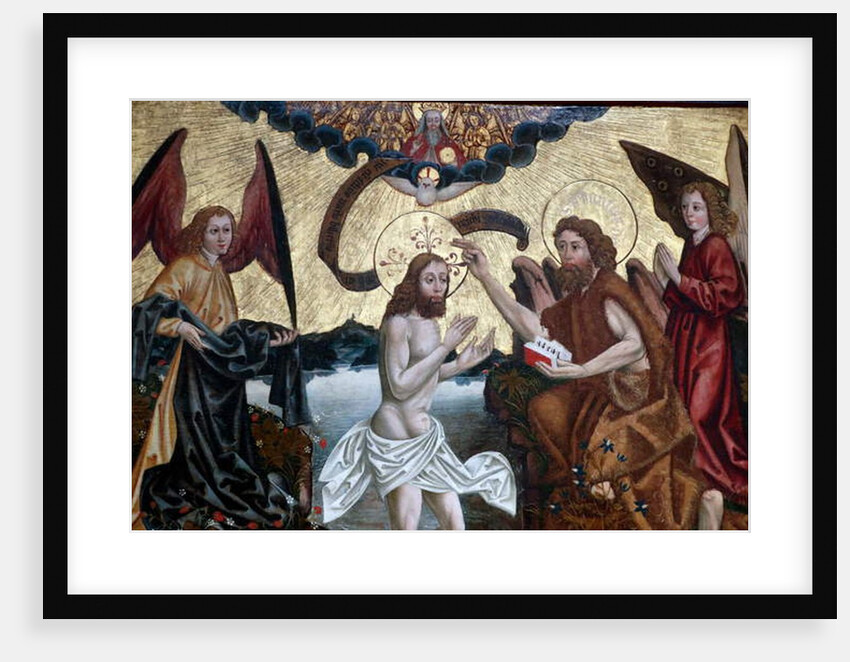 The baptism of Jesus by John the Baptist by Martin Schongauer