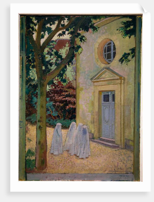 Les communiantes devant la chapelle du prieure 1917 by Maurice Denis