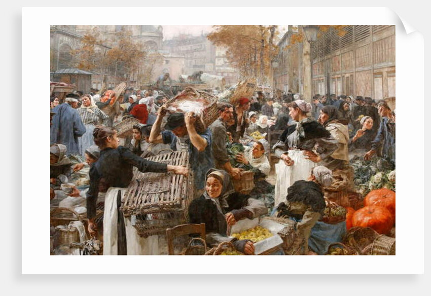 Les Halles, 1895 by Leon Augustin Lhermitte