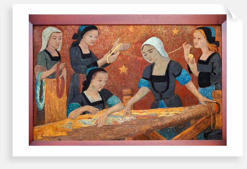 The tapestry, the five weavers, 1924 by Anonymous