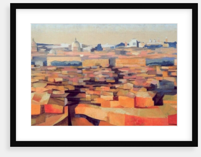 Rome, View from the Spanish Academy on the Gianicolo, Dusk, 1968 by Izabella Godlewska de Aranda