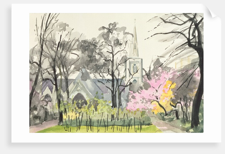 St. Michael's Church, Chester Square, London, 1982 by Izabella Godlewska de Aranda