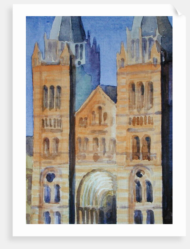 Main Entrance of The Natural History Museum, London, Sunset, 1994 by Izabella Godlewska de Aranda