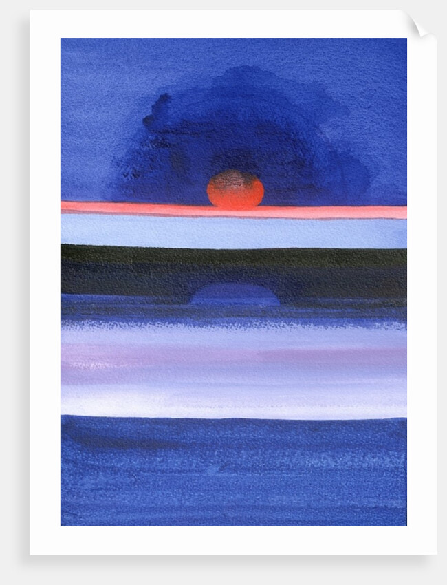 Seascape, Sunset, Helsinki, 1991 by Izabella Godlewska de Aranda