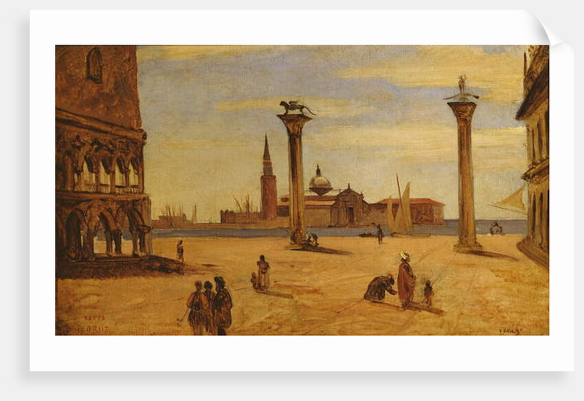 Piazzetta di San Marco, Venice, 1828-34 by Jean Baptiste Camille Corot