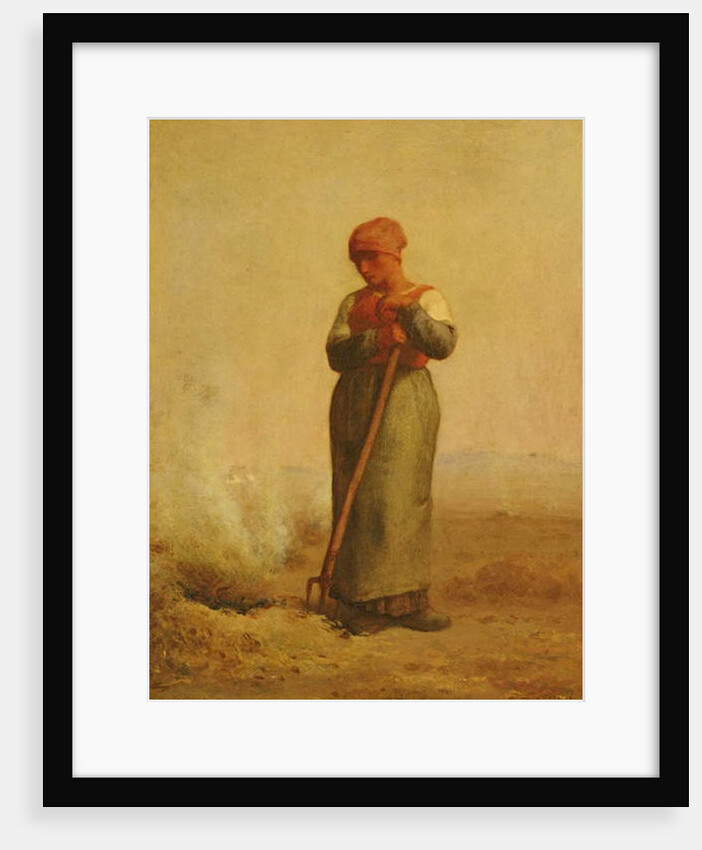 The Stubble Burner by Jean-Francois Millet