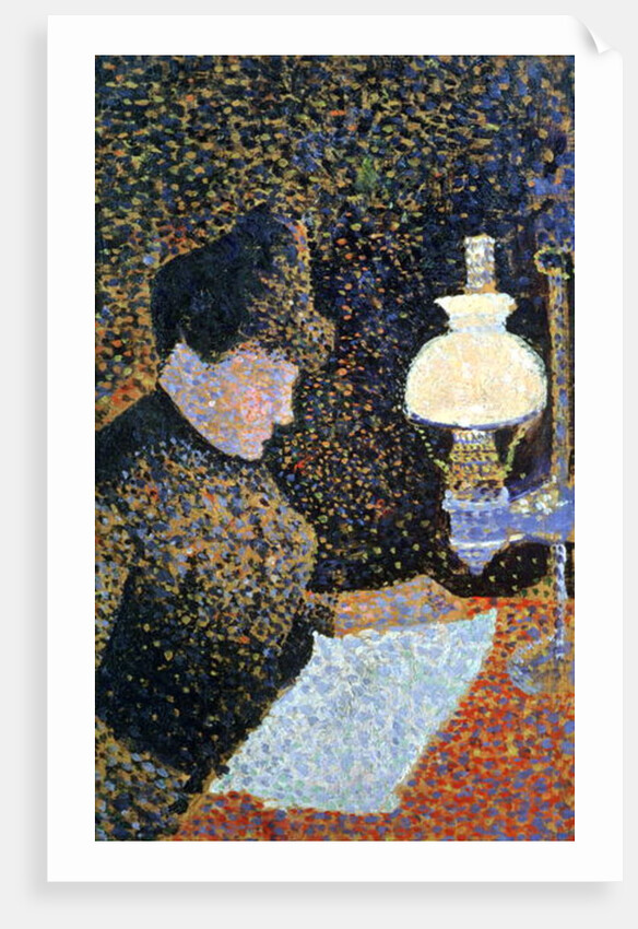 Woman by a lamp, 1890 by Paul Signac