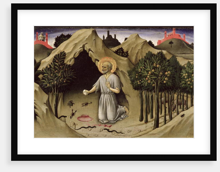 The Penitence of St. Jerome, 1444 by Sano di also Ansano di Pietro di Mencio Pietro