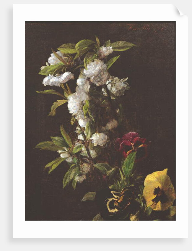 Flowers, 1876 by Ignace Henri Jean Fantin-Latour