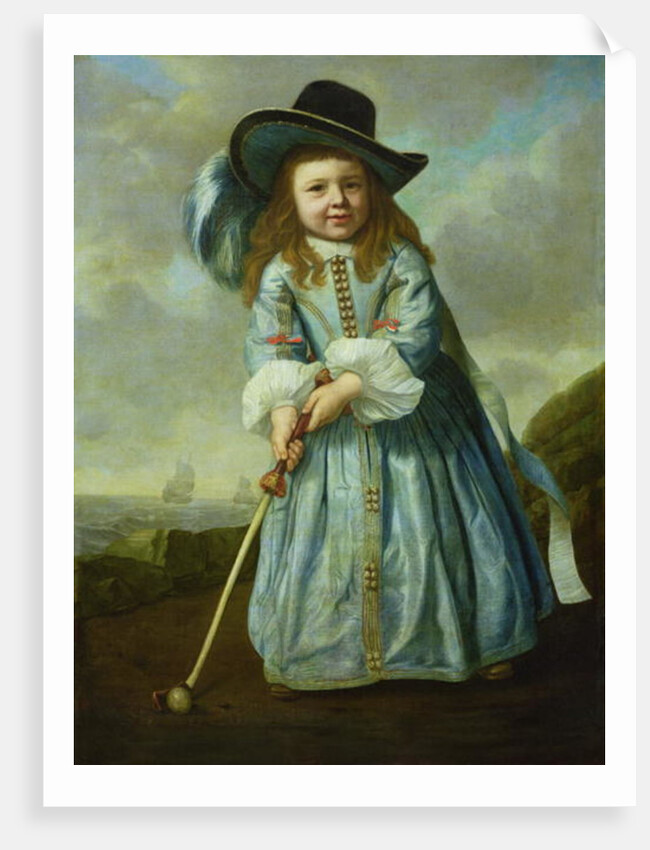 Child Playing Golf by Aelbert Cuyp