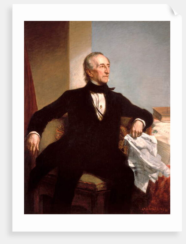 Official Portrait of President John Tyler by George P. A. Healy, 1859 by George Peter Alexander Healy