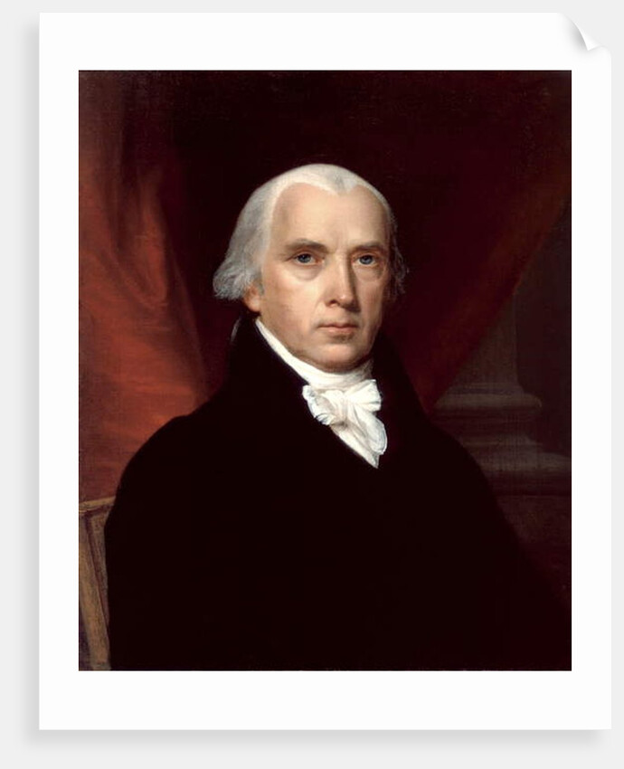 Portrait of James Madison, 1816 by American School