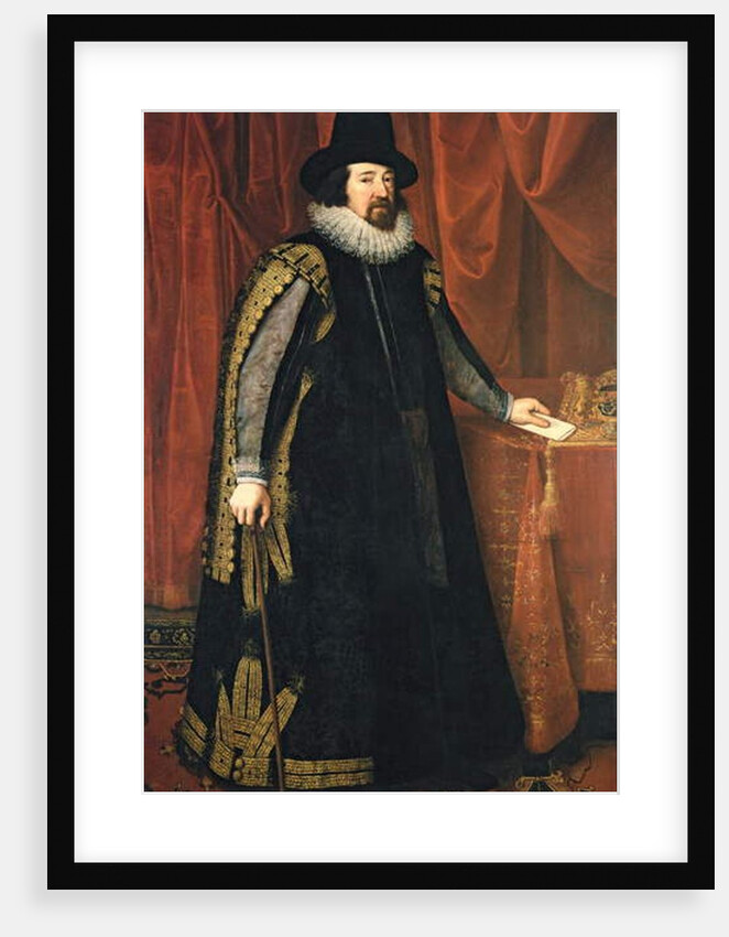 Sir Francis Bacon Baron Verulam of Verulam, Viscount St. Albans by Paul van Somer