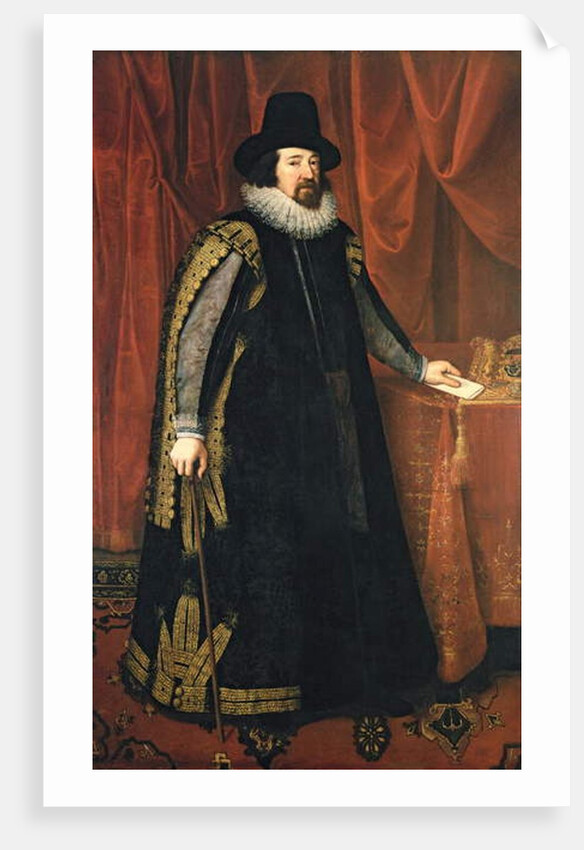 Sir Francis Bacon Baron Verulam of Verulam, Viscount St. Albans by Paul van Somer