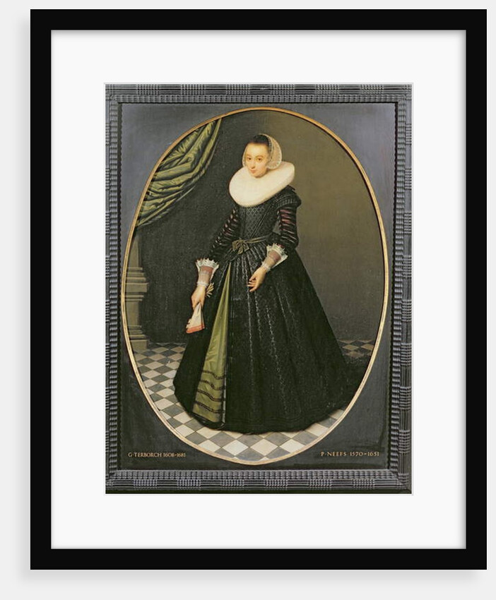 Oval Portrait of a Lady by Pieter the Elder Neefs