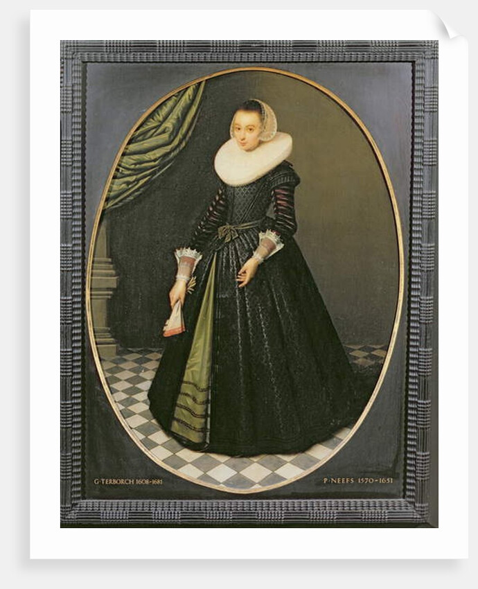 Oval Portrait of a Lady by Pieter the Elder Neefs
