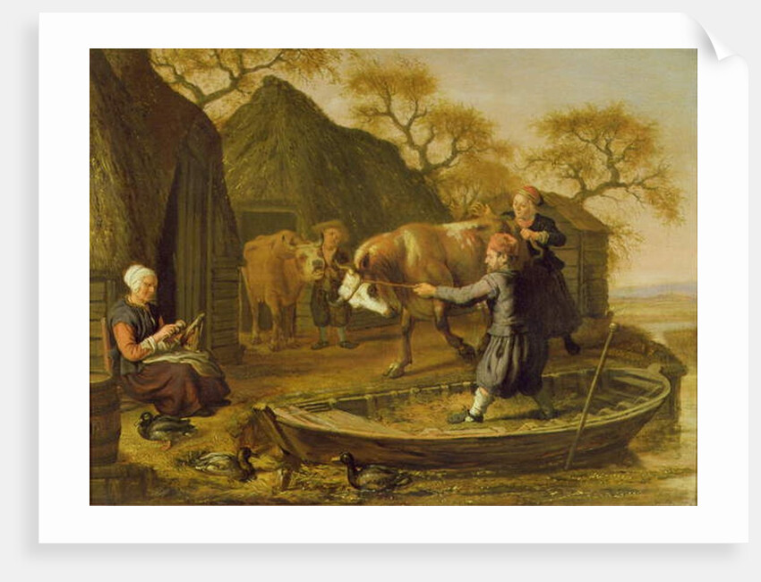 Cattle being Loaded into a Small Boat by Paulus Potter
