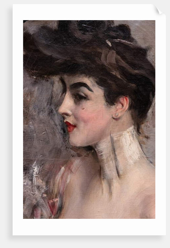Madame X with a pearl collier, detail, 1904 by Giovanni Boldini