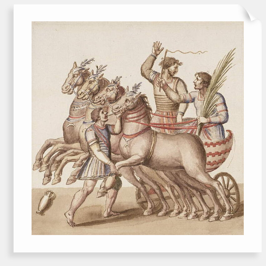 Ms Gen 1496 Plate CXIII Gladiators, 1674 by Pietro Santi Bartoli