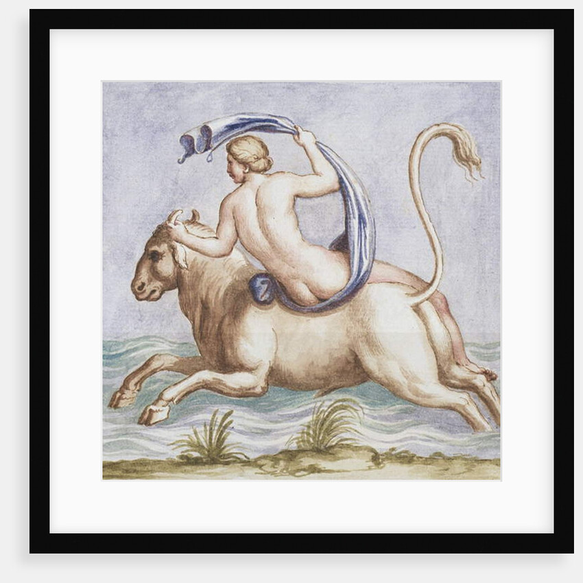 Ms Gen 1496 Plate CXX Rape of Europa, 1674 by Pietro Santi Bartoli