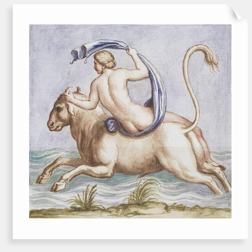 Ms Gen 1496 Plate CXX Rape of Europa, 1674 by Pietro Santi Bartoli