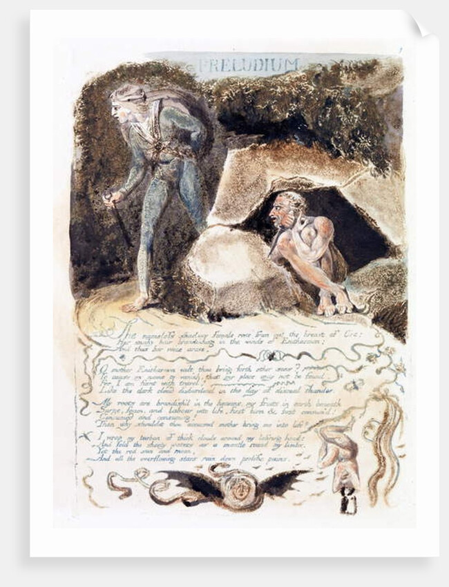 Illustration from 'Europe: a Prophecy', Lambeth, 1794 by William Blake
