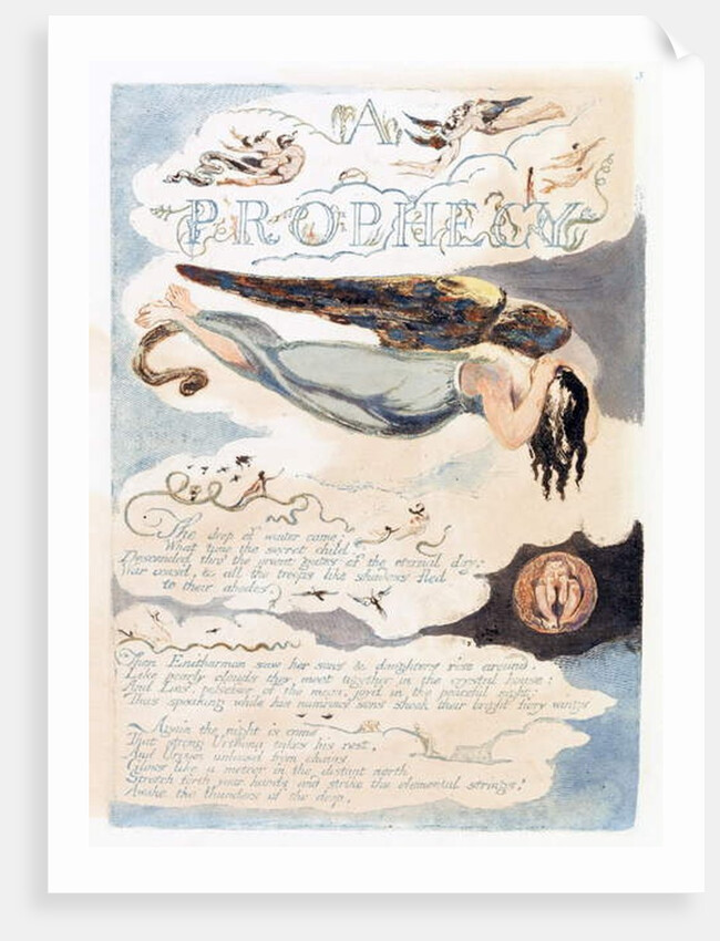 Illustration from 'Europe: a Prophecy', Lambeth, 1794 by William Blake