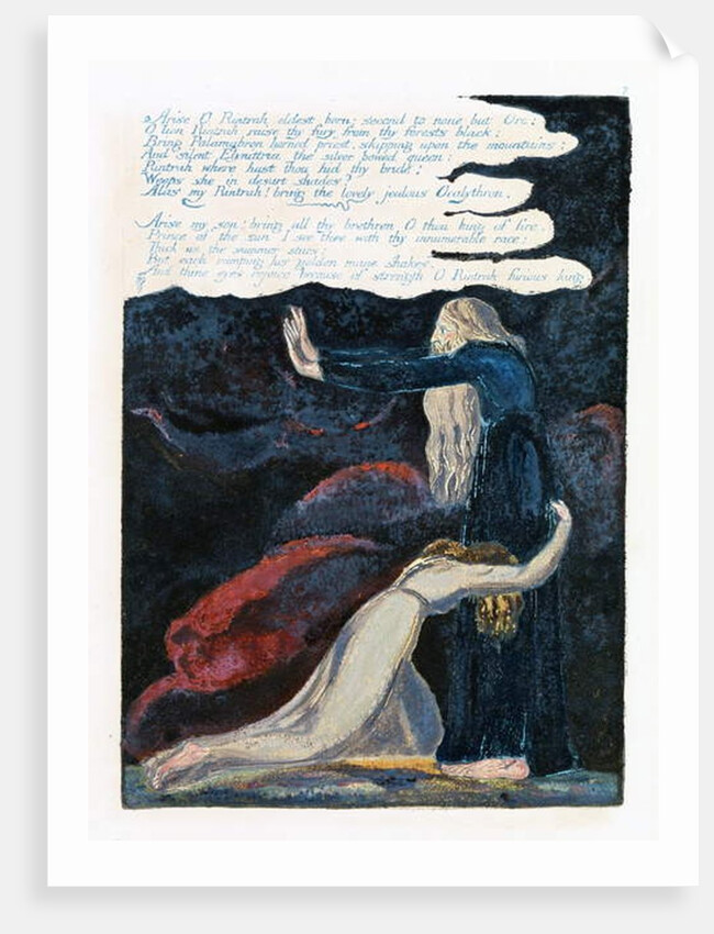 Illustration from 'Europe: a Prophecy', Lambeth, 1794 by William Blake