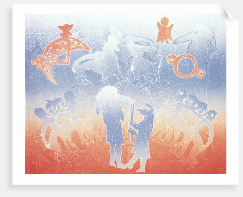 Papil birdman goes wandering, 1995 by Gloria Wallington