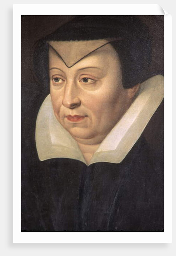 Indre & Loire N* 025 - Chateau d'Azay-le-Rideau - Room N* 4 - Portrait of Catherine de Medicis by Anonymous