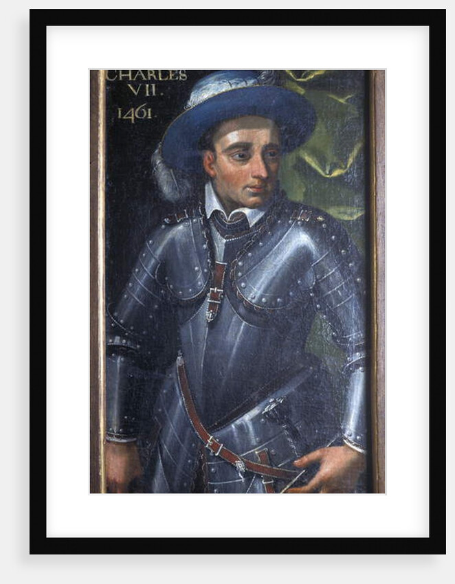 Indre & Loire N* 172 - Chateau de Loches - Portrait of Charles VII - 17th century by Anonymous