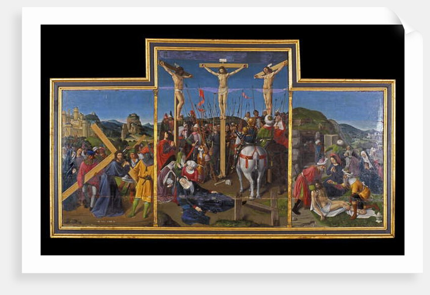 The altarpiece of the crucifixion by Anonymous