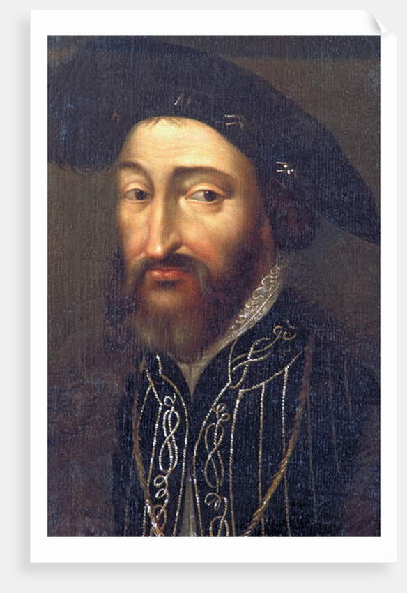 Indre & Loire N* 212 - Chateau de Plessis-les-Tours - Portrait of Francois 1st - French school of the 17th century by Anonymous